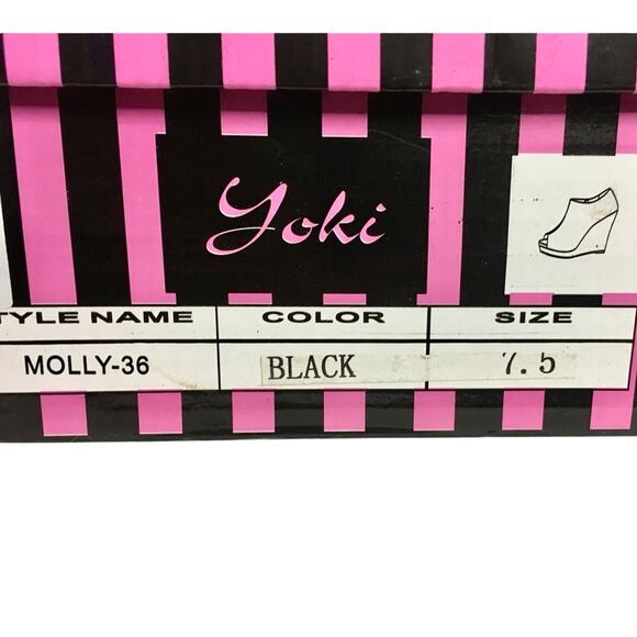 Tribal Print Peep Toe ankle Wedge Heels - Picture 3 of 10